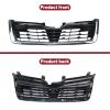 Picture of Front Grill Compatible with 2019 2020 2021 Subaru Forester with Camera Hole Replaces 91121SJ130 91121SJ140