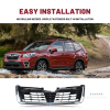 Picture of Front Grill Compatible with 2019 2020 2021 Subaru Forester with Camera Hole Replaces 91121SJ130 91121SJ140