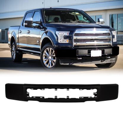صورة مصد أمامي لسيارة فورد F-150 موديلات 2015-2017، لون الطلاء مطابق للفولاذ