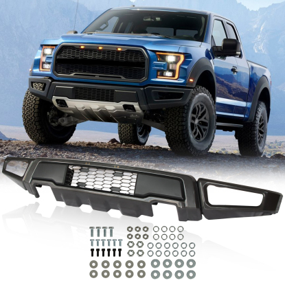 صورة فورد F150 رابتور موديل 2015-2017 مع مصد أمامي من الفولاذ الأسود