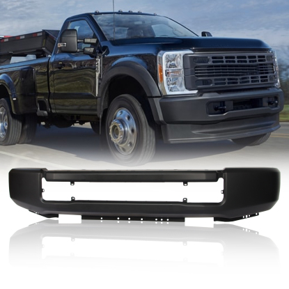 صورة مصد أمامي فولاذي مطلي بطبقة أساسية لفورد F-250 F-350 Super Duty موديلات 2020-2022