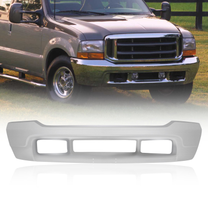 صورة المصد الأمامي مصنوع من الفولاذ لسيارات فورد F-250 سوبر ديوتي F-350 سوبر ديوتي F-450 F-550 موديلات 2001-2004