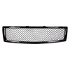 Picture of Mesh Front Grill Grille Compatible with 2007-2013 Chevrolet Silverado 1500 Glossy Black Grille