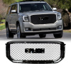 Picture of Car Front Grill Compatible with 2015 2016 2017 2018 2019 2020 GMC Yukon XL Black Grille Grill Hood