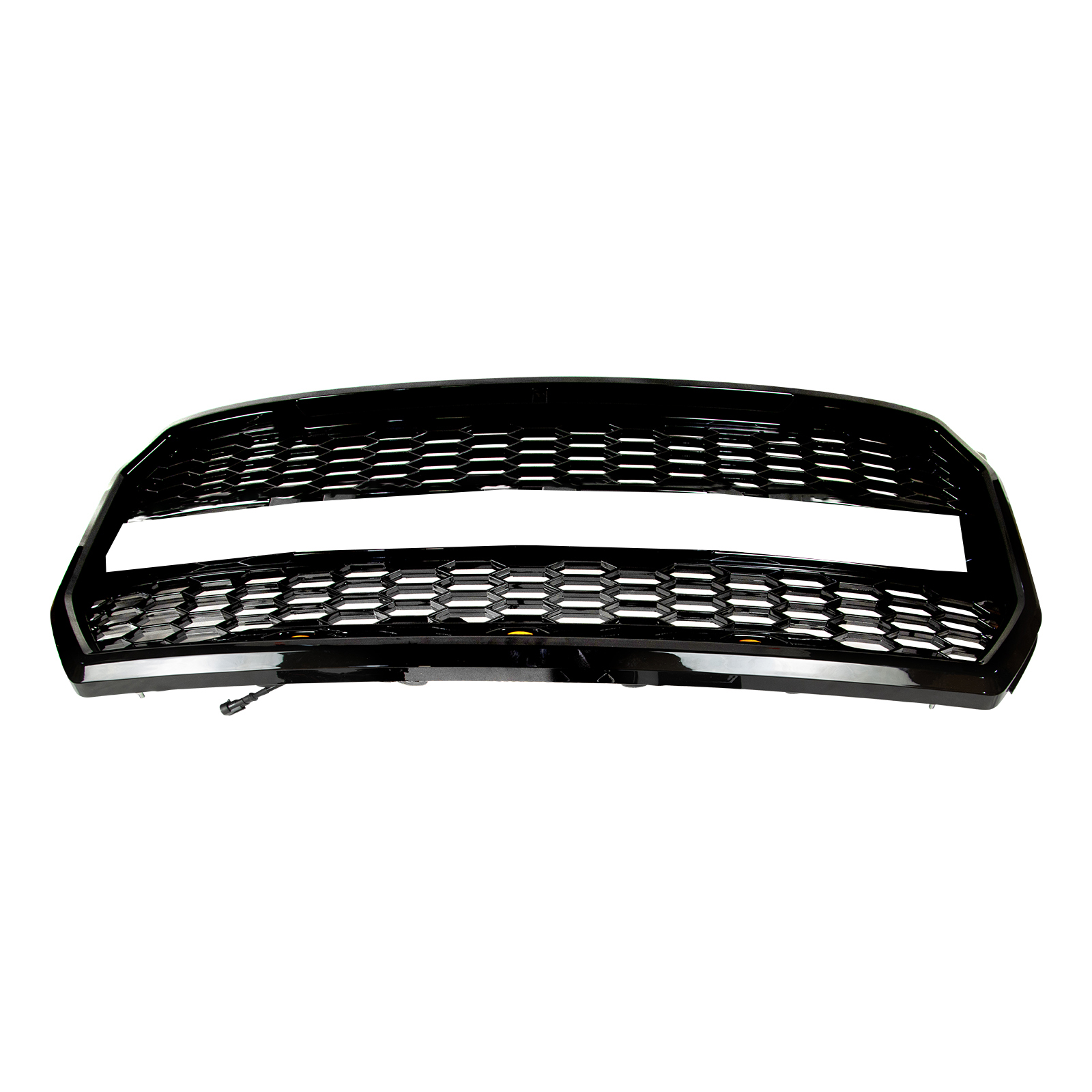 TODO Gloss Black Front Upper Grille For Genesis G70 2022-2024 – W/ Sensor & Camera Holes