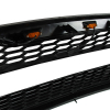 Picture of Front Grille Compatible with 2015 2016 2017 Ford F-150 with Lights & Wiring Black Grille