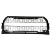 Picture of Front Grille Compatible with 2015 2016 2017 Ford F-150 with Lights & Wiring Black Grille