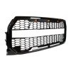 Picture of Front Grille Compatible with 2015 2016 2017 Ford F-150 with Lights & Wiring Black Grille