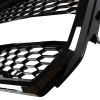 Picture of Front Grille Compatible with 2015 2016 2017 Ford F-150 with Lights & Wiring Black Grille