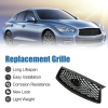 Picture of Front Grille Compatible with 2018 2019 2020 2021 2022 2023 INFINITI Q50 Front Grill Center with Sensor Hole Black Replaces 623106HH0A 2310-6HH0A