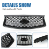 Picture of Front Grille Compatible with 2018 2019 2020 2021 2022 2023 INFINITI Q50 Front Grill Center with Sensor Hole Black Replaces 623106HH0A 2310-6HH0A