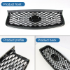 Picture of Front Grille Compatible with 2018 2019 2020 2021 2022 2023 INFINITI Q50 Front Grill Center with Sensor Hole Black Replaces 623106HH0A 2310-6HH0A
