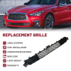 Picture of Front Grille Trim Compatible with 2018 2019 2020 2021 2022 INFINITI Q50 Black Replaces 622546HJ0A