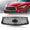 Picture of Front Bumper Grill Compatible with 2018 2019 2020 2021 2022 2023 INFINITI Q50 without Sensors Replaces F23106HH1A