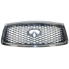 Picture of Front Grill Grid Grille Compatible with 2018 2019 2020 2021 INFINITI QX80 with Camera Hole Chrome Frame Replaces 623106GW0A