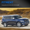 Picture of Mesh Front Grill Grille Compatible with 2018 2019 2020 2021 INFINITI QX80 with Camera Hole Black Replaces 623106GW0A