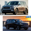 Picture of Mesh Front Grill Grille Compatible with 2018 2019 2020 2021 INFINITI QX80 with Camera Hole Black Replaces 623106GW0A