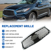 Picture of Mesh Grille Compatible with 2016 2017 2018 2019 2020 INFINITI QX60 without Camera Option Black Replaces 623109NC0B IN1200136 Grill Guard Replacement Part