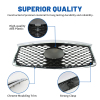 Picture of Mesh Grille Compatible with 2016 2017 2018 2019 2020 INFINITI QX60 without Camera Option Black Replaces 623109NC0B IN1200136 Grill Guard Replacement Part