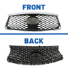 Picture of Mesh Grille Compatible with 2016 2017 2018 2019 2020 INFINITI QX60 without Camera Option Black Replaces 623109NC0B IN1200136 Grill Guard Replacement Part