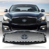 Picture of Front Grill Compatible with 2015 2016 2017 2018 2019 INFINITI Q70L Grille with Camera Option Chrome Replaces 623104AM1B 623104AM0B