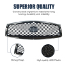 Picture of Front Grill Compatible with 2015 2016 2017 2018 2019 INFINITI Q70L Grille with Camera Option Chrome Replaces 623104AM1B 623104AM0B