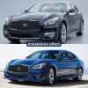 Picture of Front Grill Compatible with 2015 2016 2017 2018 2019 INFINITI Q70L Grille with Camera Option Chrome Replaces 623104AM1B 623104AM0B