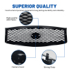 Picture of Mesh Grille Compatible with 2015 2016 2017 2018 2019 INFINITI Q70L with Camera Option Black Replaces 623104AM1B 623104AM0B Grill Guard Replacement Part