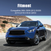 Picture of Front Grill Grid Grille Compatible with 2013 INFINITI EX37 Replaces 620701BA0A 62070-1BA0A