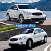 Picture of Front Grill Grid Grille Compatible with 2013 INFINITI EX37 Replaces 620701BA0A 62070-1BA0A