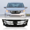 Picture of Car Front Grill Compatible with 2014 2015 2016 2017 Honda Odyssey Black Chrome Replaces 75101TK8A22 75101TK8A21