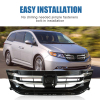 Picture of Car Front Grill Compatible with 2014 2015 2016 2017 Honda Odyssey Black Chrome Replaces 75101TK8A22 75101TK8A21