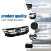 Picture of Car Front Grill Compatible with 2014 2015 2016 2017 Honda Odyssey Black Chrome Replaces 75101TK8A22 75101TK8A21