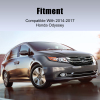 Picture of Car Front Grill Compatible with 2014 2015 2016 2017 Honda Odyssey Black Chrome Replaces 75101TK8A22 75101TK8A21