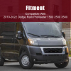 Picture of Front Grill/Grilles Grill Compatible with 2014-2022 Ram ProMaster 3500 Black Replaces 6RD02TZZAA 6RD02BS2AA
