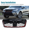 Picture of Front Grill Compatible with 2019 2020 2021 Subaru Forester Grille with Camera Hole Black Replaces 91121SG060 91121SG030