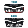 Picture of Front Grill Compatible with 2019 2020 2021 Subaru Forester Grille with Camera Hole Black Replaces 91121SG060 91121SG030