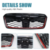 Picture of Front Grill Compatible with 2019 2020 2021 Subaru Forester Grille with Camera Hole Black Replaces 91121SG060 91121SG030
