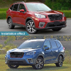 Picture of Front Grill Compatible with 2019 2020 2021 Subaru Forester Grille with Camera Hole Black Replaces 91121SG060 91121SG030