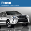 Picture of Front Grille Grill Fit for 2019 2020 2021 Subaru Forester Black with Camera Hole Replaces 91121SG060 91121SG040