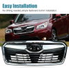 Picture of Front Grille Grill Fit for 2019 2020 2021 Subaru Forester with Camera Hole Chrome Moulding Replaces 91121SJ100 91121SJ000