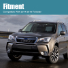 Picture of Front Grille Compatible with 2014 2015 2016 2017 2018 Subaru Forester Grille Mesh Style Chrome Mould Mesh Replaces 91121SG280 SU1200169C