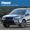 Picture of Front Bumper Grill Compatible with 2014 2015 2016 2017 2018 Subaru Forester Black