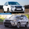Picture of Front Bumper Grill Compatible with 2014 2015 2016 2017 2018 Subaru Forester Black