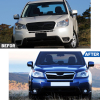 Picture of Front Grill Compatible with 2014 2015 2016 Subaru Forester Grille Chrome Moulding Replaces 91121SG040 SU1200154