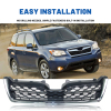 Picture of Front Grill Compatible with 2014 2015 2016 Subaru Forester Grille Chrome Moulding Replaces 91121SG040 SU1200154