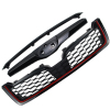 Picture of Front Grill Compatible with 2014 2015 2016 2017 2018 Subaru Forester Black with Red Line Replaces 91121SG030 91121SG020