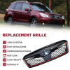 Picture of Front Grill Compatible with 2014 2015 2016 2017 2018 Subaru Forester Black with Red Line Replaces 91121SG030 91121SG020