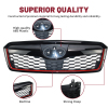 Picture of Front Grill Compatible with 2014 2015 2016 2017 2018 Subaru Forester Black with Red Line Replaces 91121SG030 91121SG020