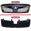 Picture of Front Grill Compatible with 2014 2015 2016 2017 2018 Subaru Forester Black with Red Line Replaces 91121SG030 91121SG020